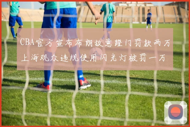 CBA官方宣布布朗故意蹬门罚款两万上海观众违规使用闪光灯被罚一万